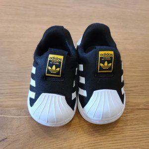Adidas Toddler Superstar 360 Slip On Sneakers Sz. 4k Black